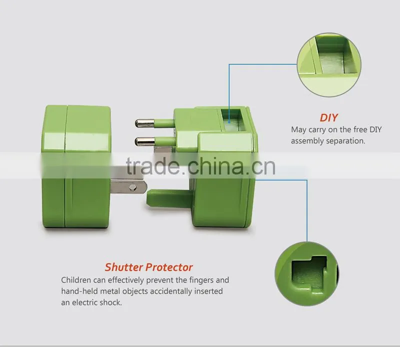 Electronic gift items box package small multiple travel plug adapter