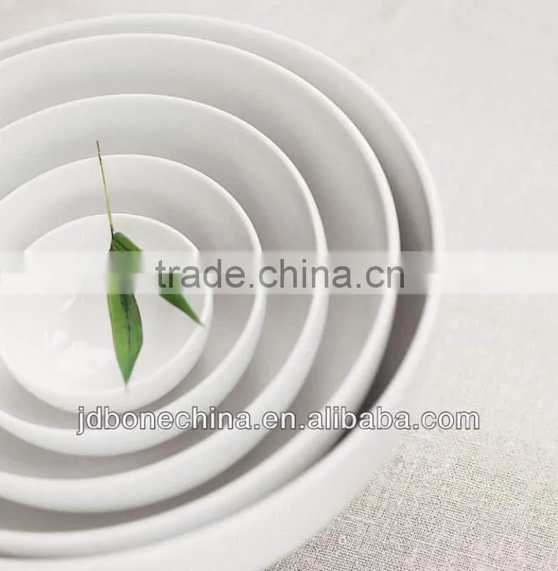white body bone chine for hotel resturant Oblique mouth bowl hotel ware