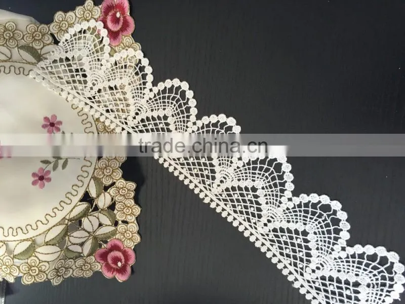 100% cotton Water soluble lace