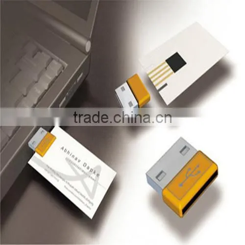 Promotional full capacity plastic credit usb card printable 2gb-8gb
