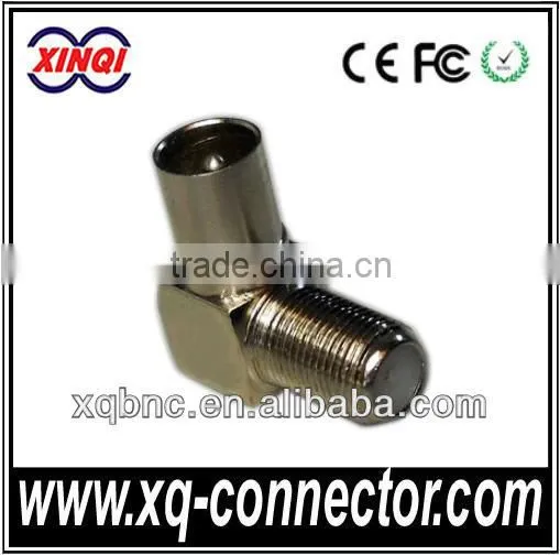 Factory Price for Right Angle F Female To RF MaleConnector For TV Antenna