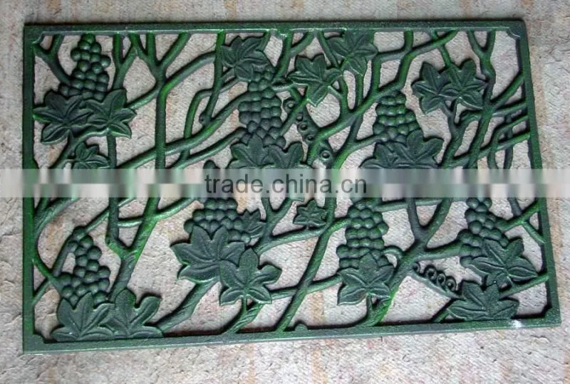 ourdoor decorative doormat cast iron