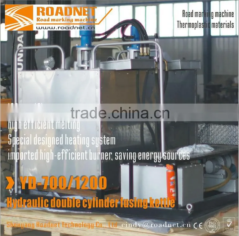 Hydraulic double cylinder fusing kettle