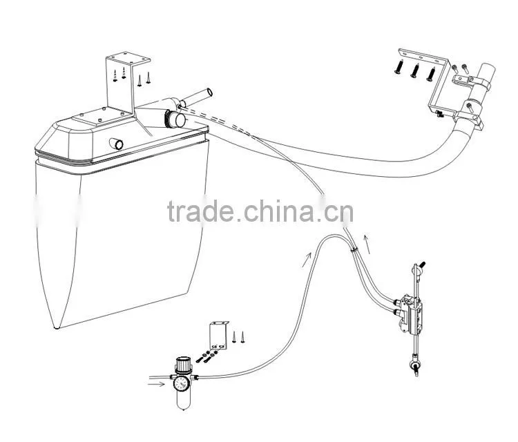 Pneumatic Suction Device With Lockstitch Machine