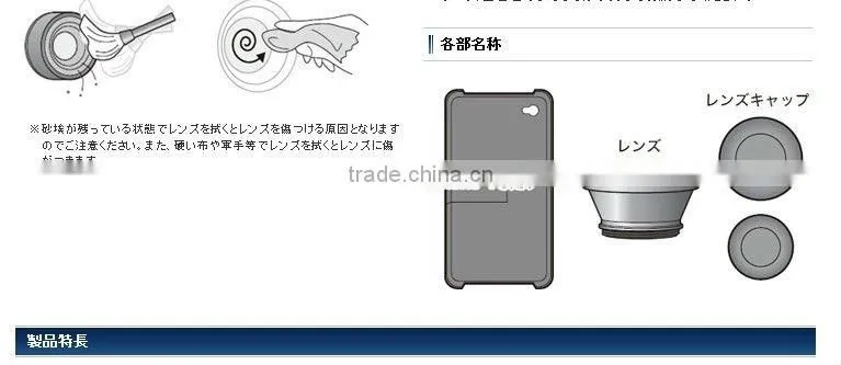 New patented for Iphone 4 Lens Original Apple JEC 180 Degree Fisheye Lens