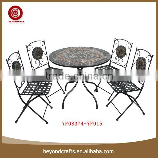 Newest good quality useful popular eco-friendly iron dining room set
