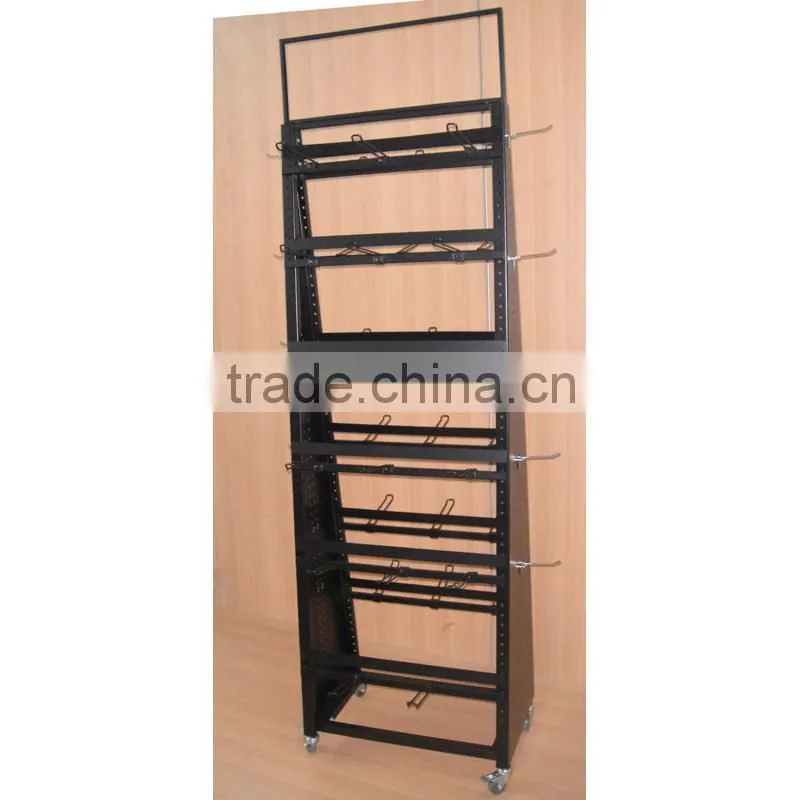 high precision double sided metal rack display for promotion