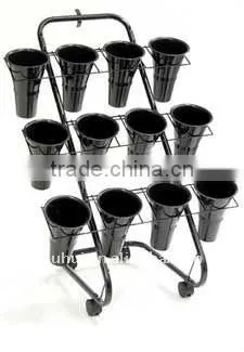 metal foldable flower display shelf
