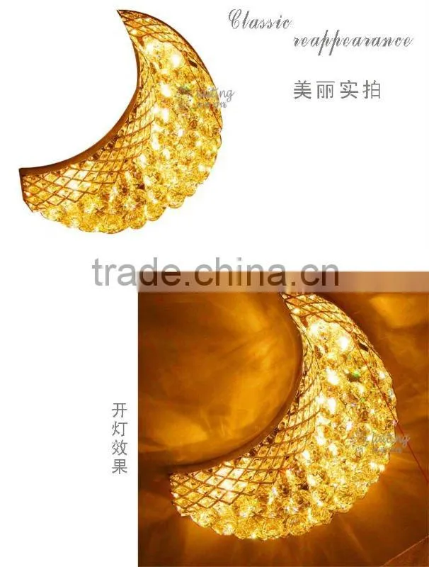 Childre cute bedroom crystal ceiling lamp