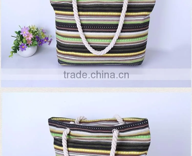 2016 cheap canvas wholesale beach bag beach tote bags