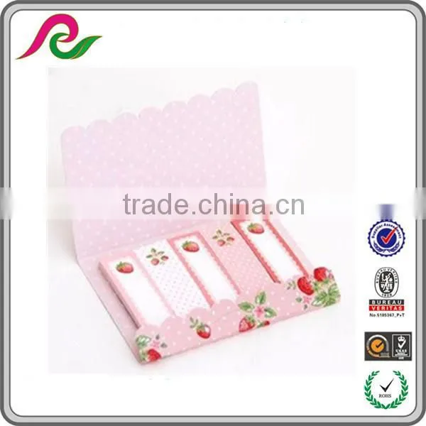 2014 fahion personalized sticky notes with hard cover