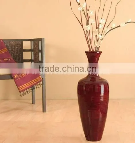 Tall Cylinder Floor Vase- Decorative Vases