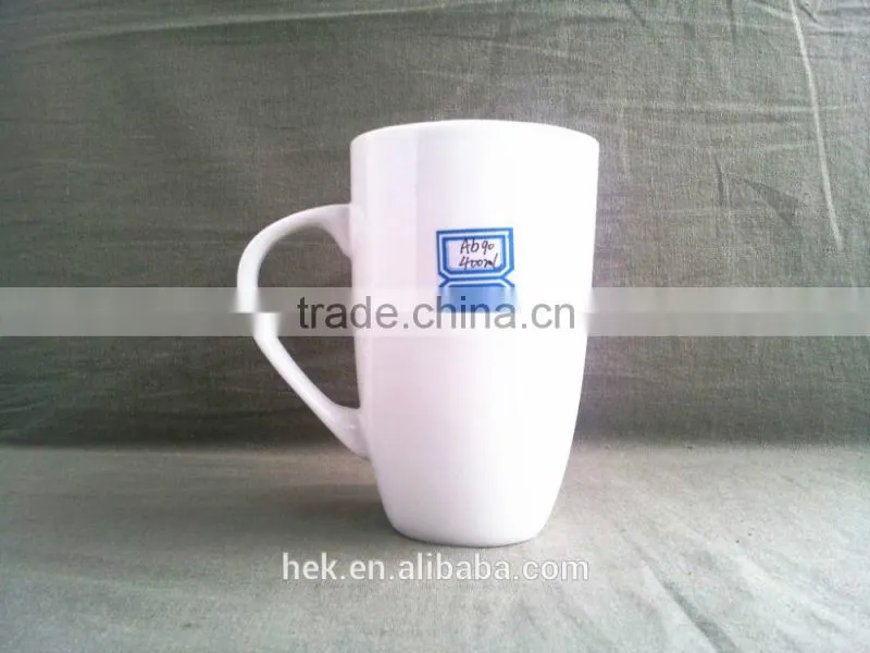 Blank white ceramic coffee mug