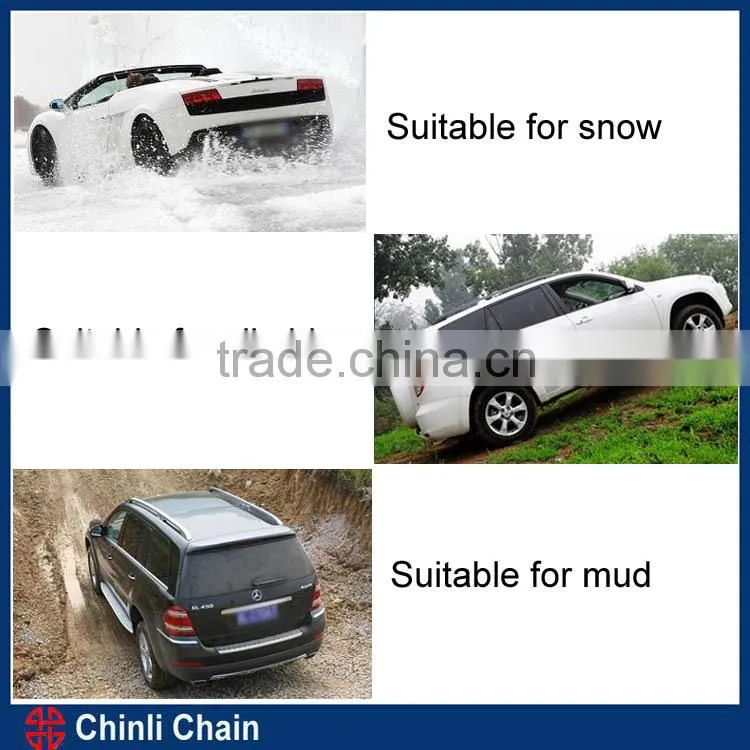 Quick mounting TPU Rubber snow chain for passenger car