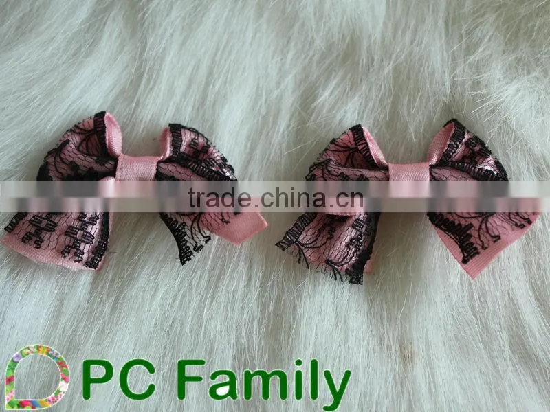 Wholesale 2015 boutique ribbon bow pre-made bow, handmade ribbon bow