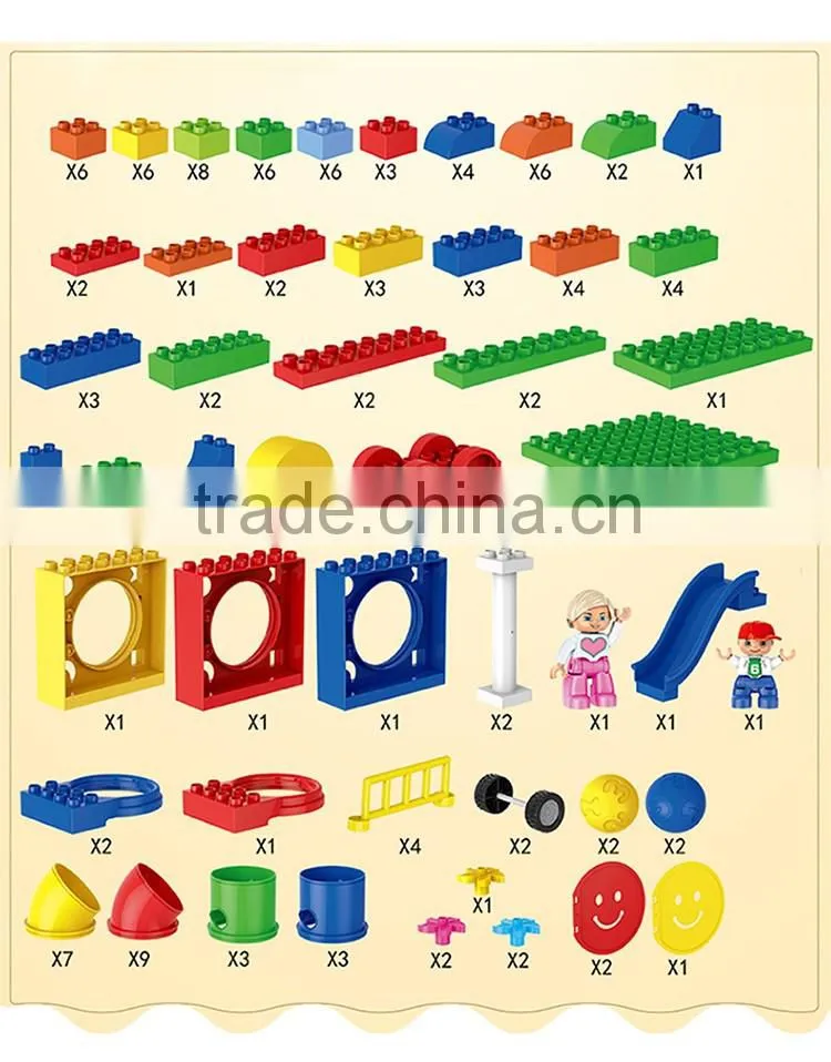 Colorful funny 138pcs children plastic pipe blocks building toys