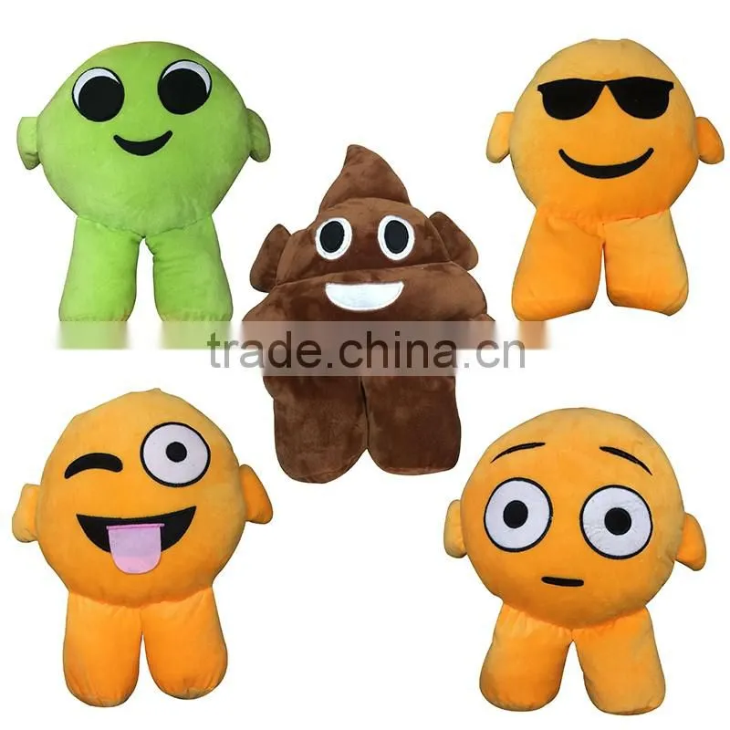 Wholesale Custom Kid New Design Emoji Cartoon Charater Plush Stuff Toys