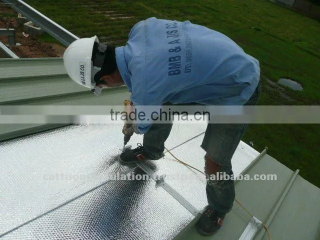 reflective thermal insulation/metal roofing