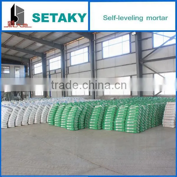 Self-leveling cements for PVC floor
