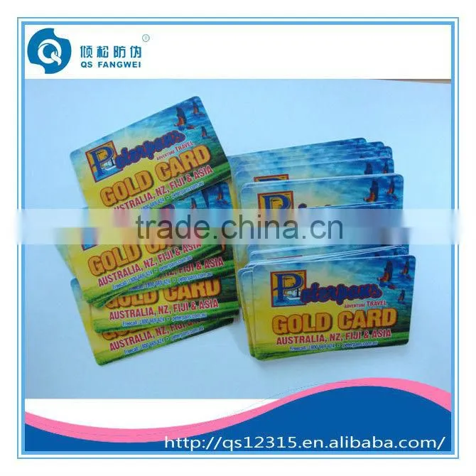 print pvc plastic membership cards