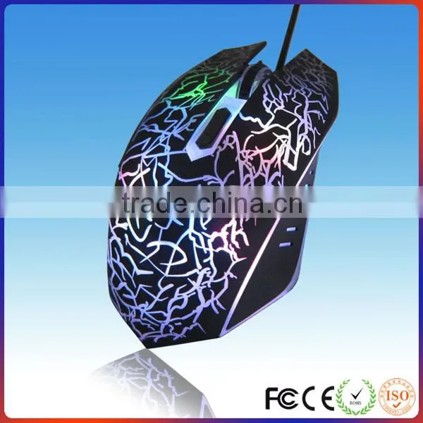 Breath LED Light Gaming Mouse 6D Optical Mouse Driver