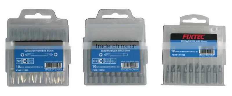 fixtec 65mm double end ph2 screwdriver bit , screwdriver bit set