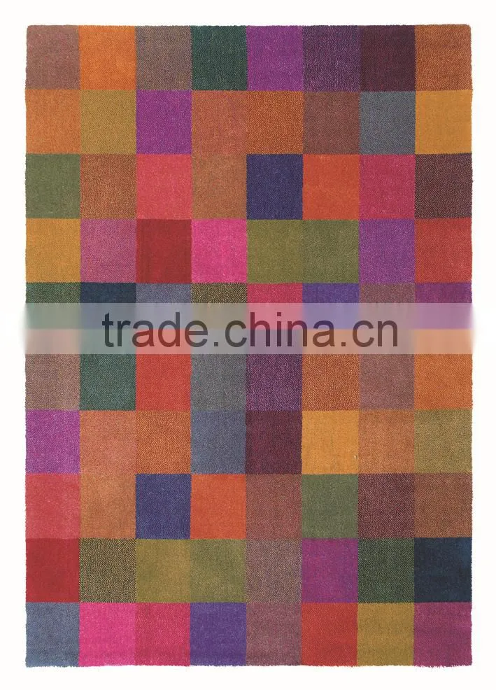 New colorful hand tufted rug for decoration, apartment