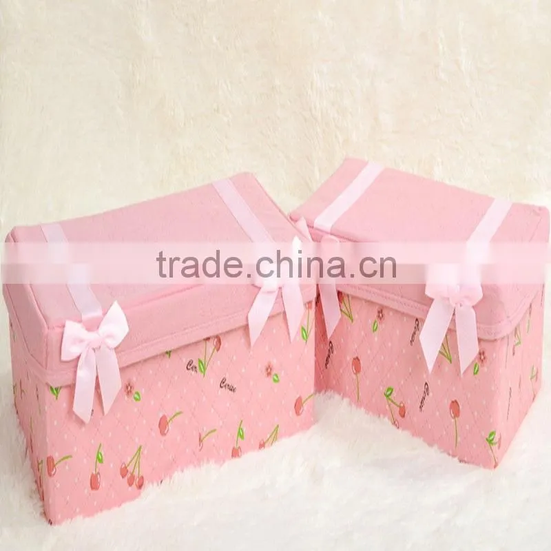2014 Fashion New Design Foldable Fabric Storage Box