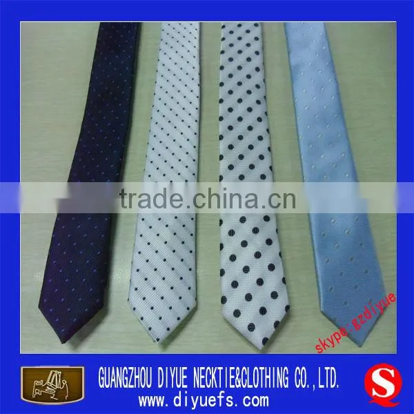 high quality men's polyester neck narrow ties 6cm