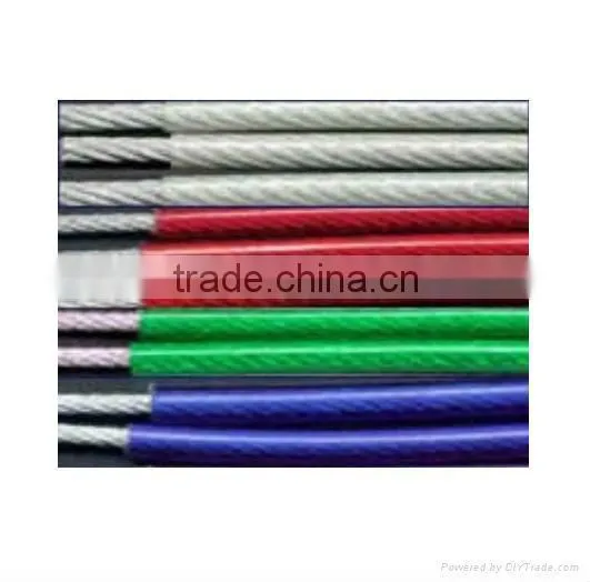7x7 PVC Coated Galvanized steel wire rope