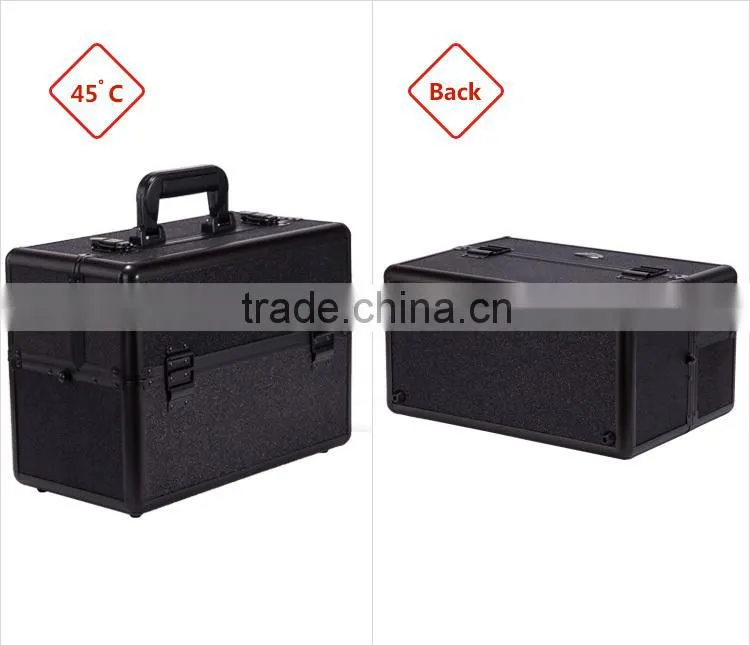 Factory Price Hairdressing Artist Portable Aluminum Makeup Box