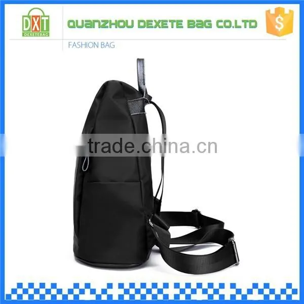 New arrivel hot sales top quality oxford black leisure stytle lady backpack