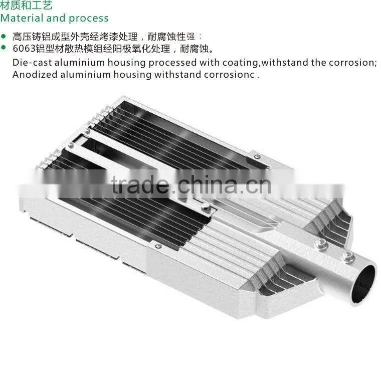 Meanwell driver 5 years warranty Bridgelux 3W chip led street light 90W, high power newest design led street light