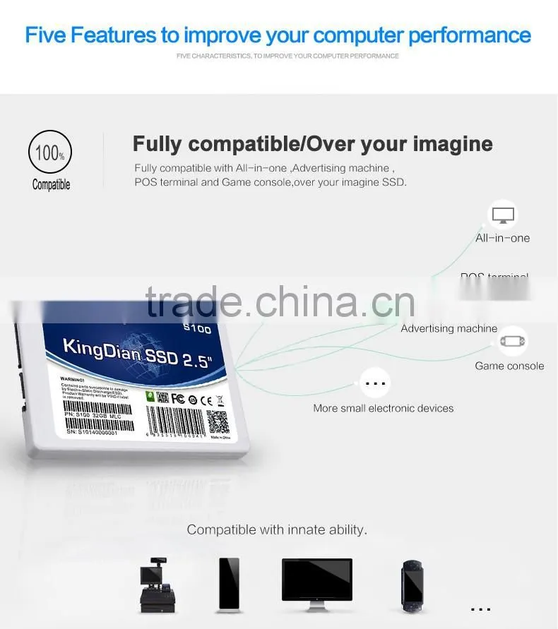 KingDian solid state drive ssd 32gb ssd sata2 2.5'' SSD