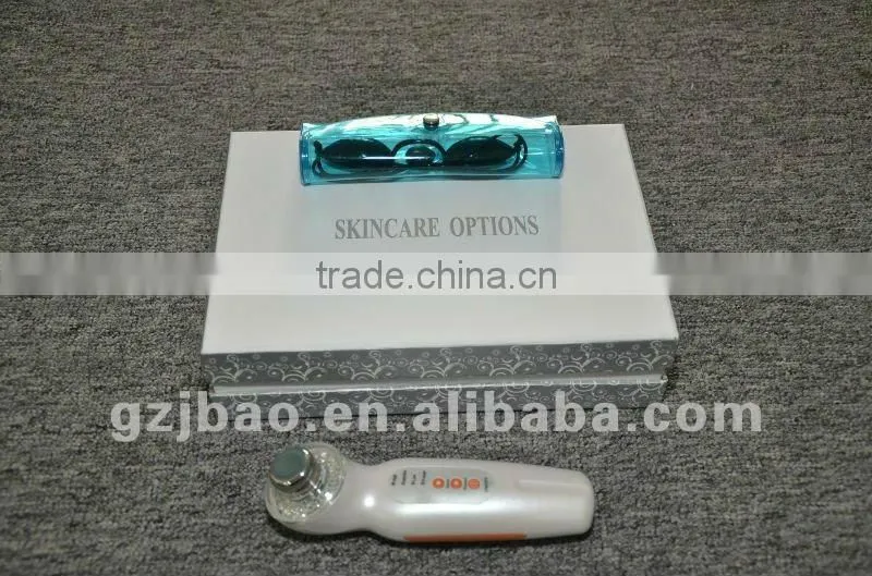 Small/Mini Home facial beauty equipment for wrinkle removal & rejuvenation with LED light therapy + ultrasonic (JB-1053)