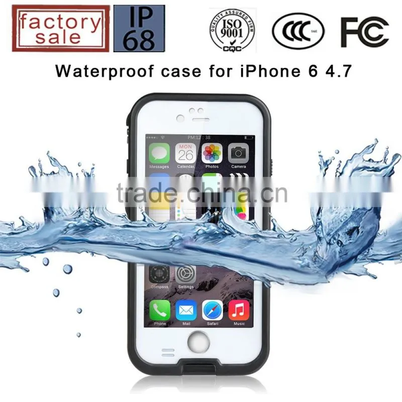 manufacture waterproof case cover for iphone6 plus mult-function