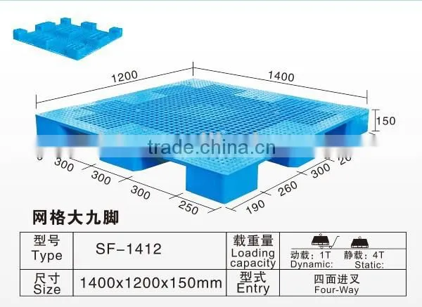 PE pallet, rotary plastic tray tray for food grade material OEN