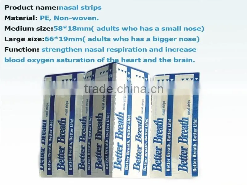2015 free sample New Arrival better breathing nasal strips