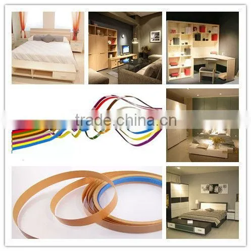 Melamine edge banding preglued for home furniture white color
