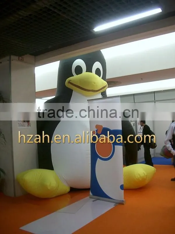 Big inflatable penguin for advertising