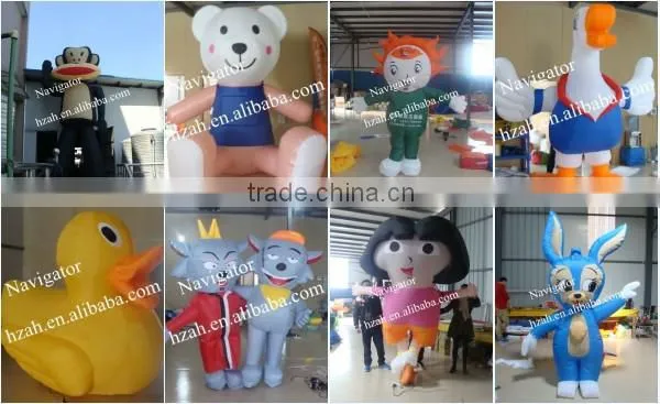 Big Inflatable Fish Model with Sea Stone for Advertizing Decoration