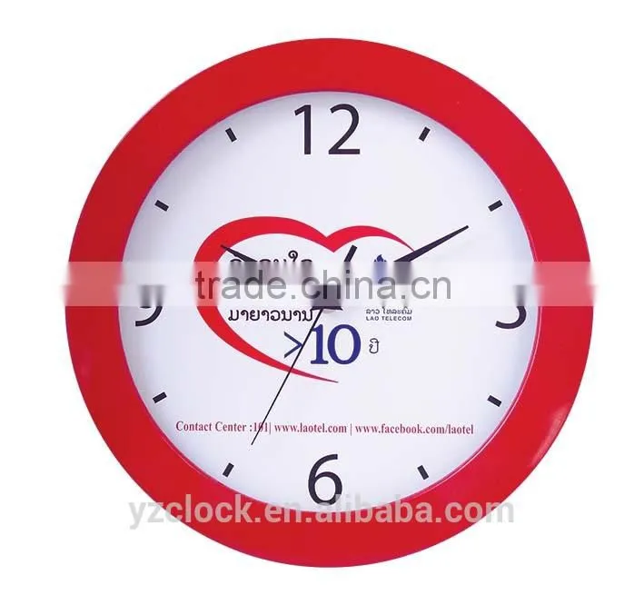 2014 NEW YINGZI plastic wall clock