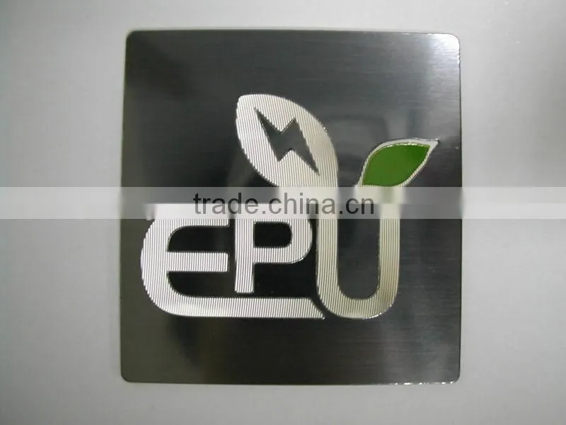 Aluminum nameplates for home appliance