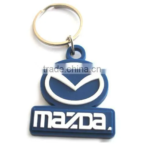 Custom soft PVC key chain,rubber car logo keychain