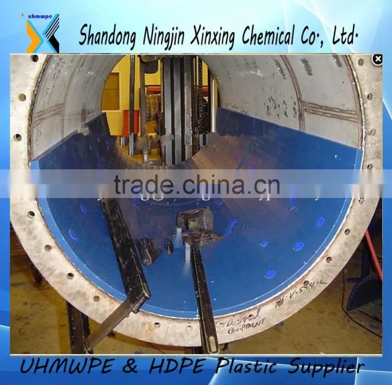 Abrasion resisting UHMWPE plastic truck bed liner/hopper liner
