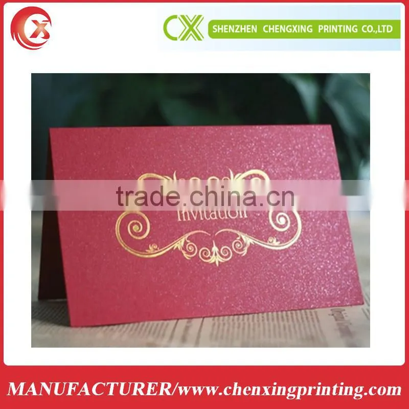 laser cut invitation card with custom logo printing