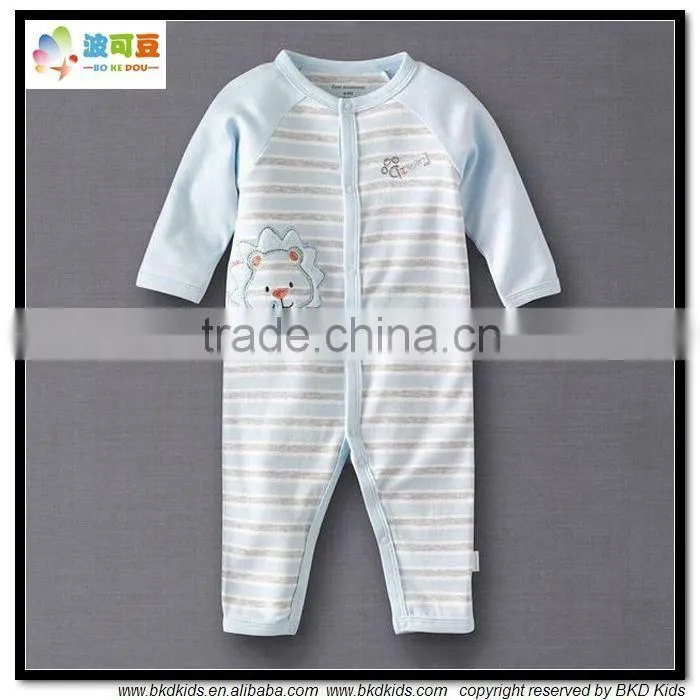 BKD 3/4 long sleeve with raglan sleeve baby clothes /infant rompers from china factory