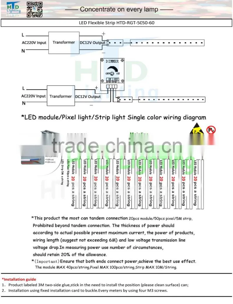 12v 5050SMD IP65 14.4W 5M CE Standard silicone cased red flex LED Strips