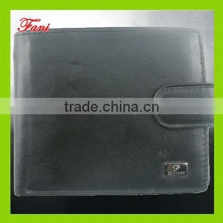 genuine leather wallet with zip coin pocket