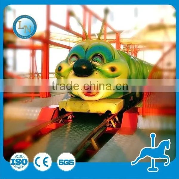 Cheap fun park amusement mini caterpillar roller coaster